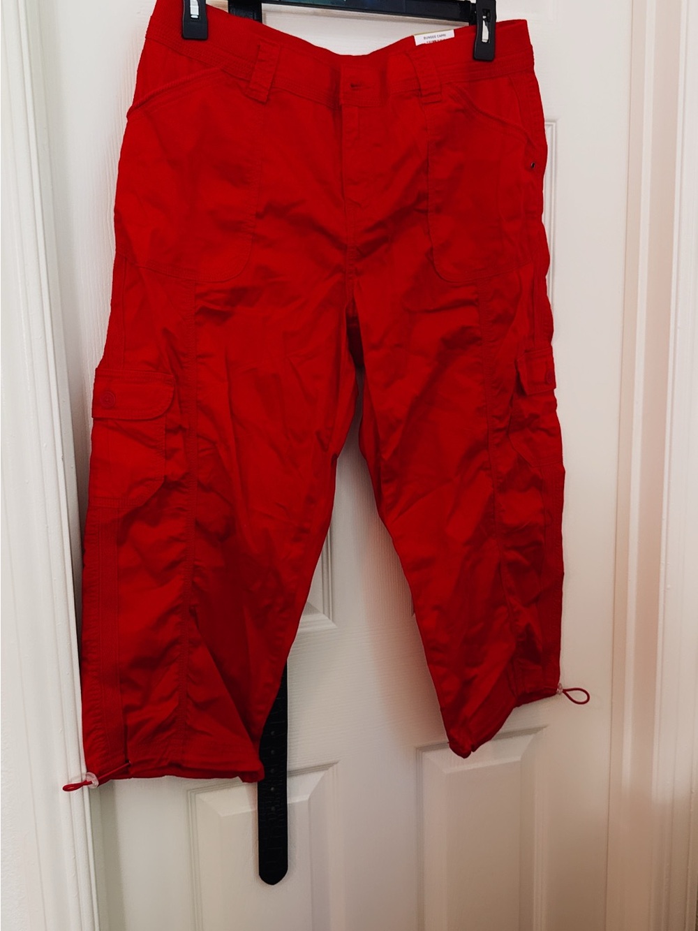 Style & Co. Straight Red Capris